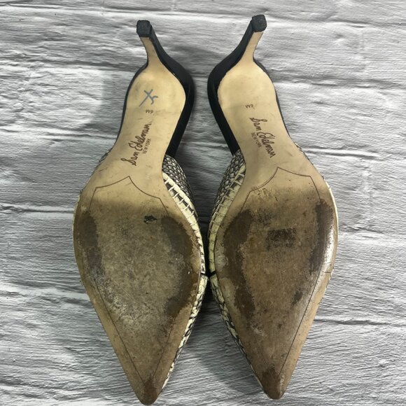 Sam Edelman Odelia Snake Print Leather Mule Pumps - Picture 12 of 12